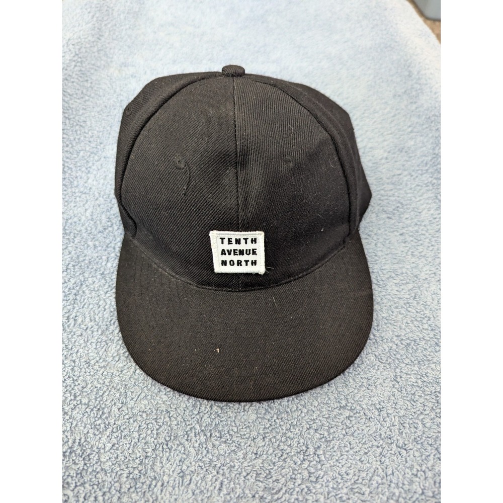 Tenth Avenue North Otto Flat Bill‎ Snapback Hat Black Adjustable